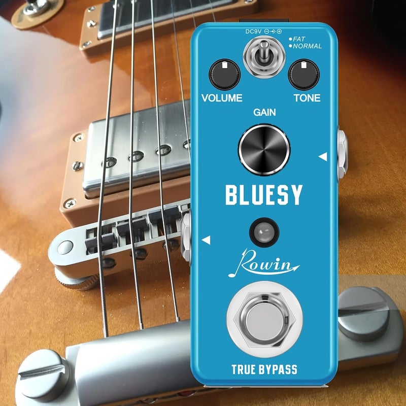 IOppWin Rowin Distortion Bluesy Pedal: Vintage Overdrive with Warm/Hot Modes, True Bypass for Electric Guitar and Bass - Image 4
